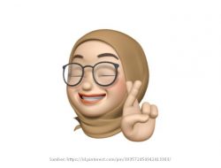 Animoji Hijab Kacamata Cantik Terbaru Untuk Instagram Format PNG By Pinterest