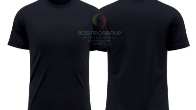Mentahan Kaos Polos hitam, Mockup Kaos Hitam Polos HD Untuk Template Depan Belakang